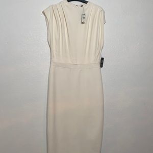 EXPRESS CREAM MIDI DRESS